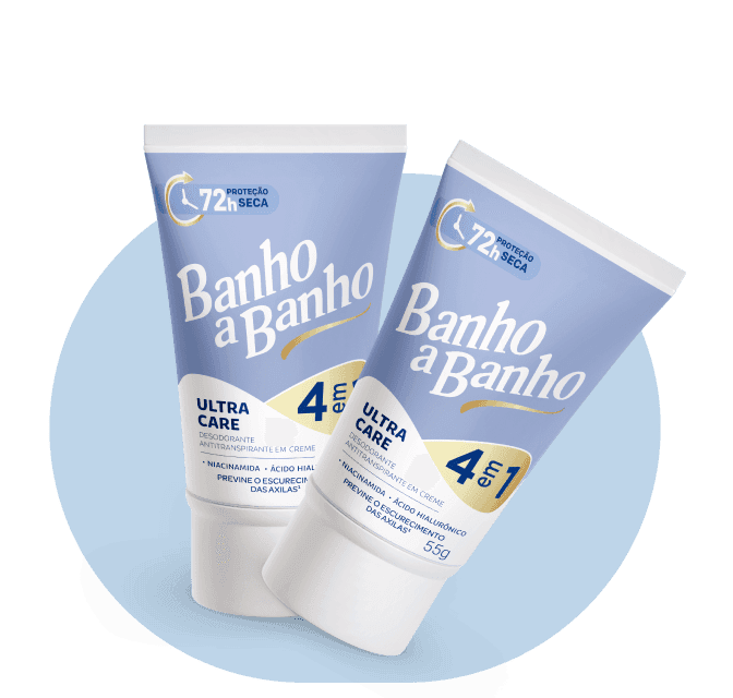 Desodorante Antitranspirante em Creme Feminino Banho a Banho: Ultra Care