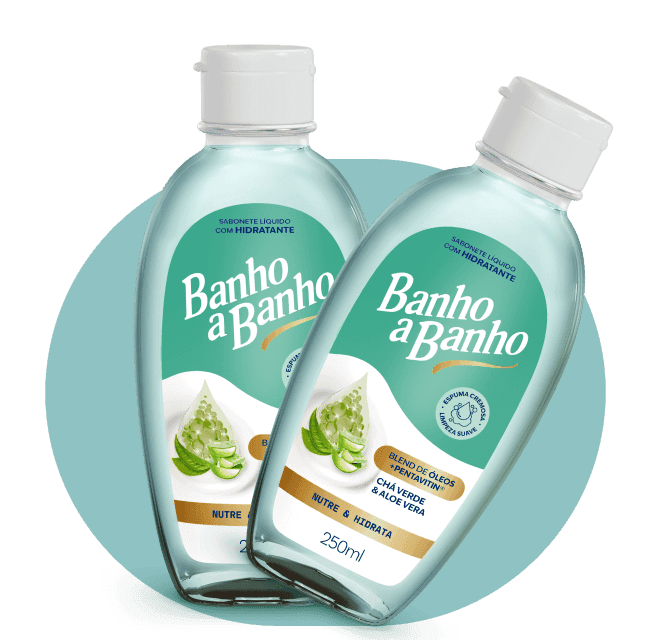 Sabonete Líquido Hidratante Banho a Banho: Chá Verde & Aloe Vera